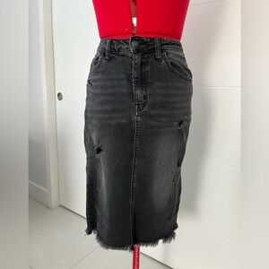 Midi Denim Skirt